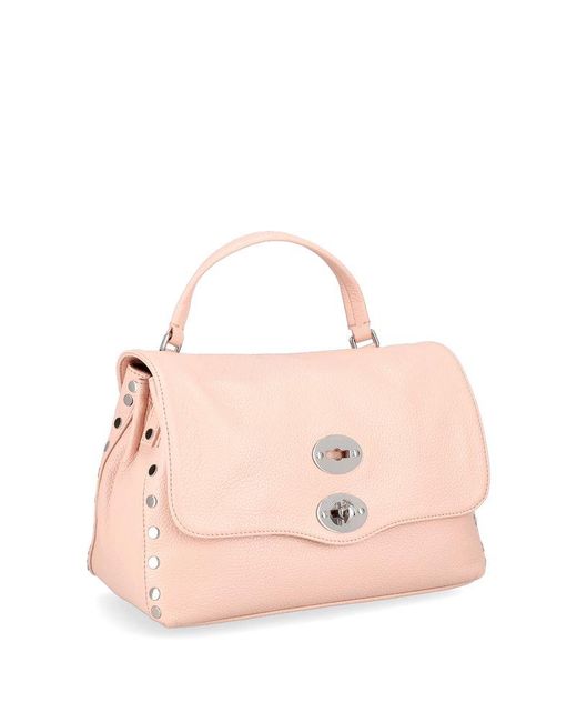 Zanellato Pink Postina Twist-lock Large Tote Bag