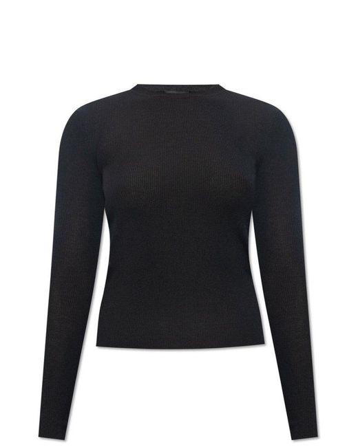 Balenciaga Black Form-fitting Top,