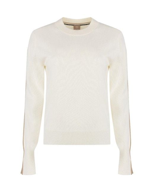 Boss White X Ftc Cashmere - Cashmere Sweater
