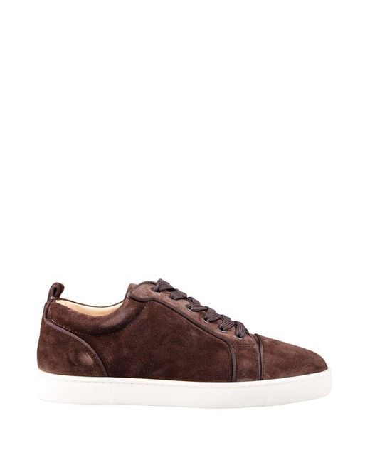 Christian Louboutin Brown Louis Junior Lace-up Sneakers for men