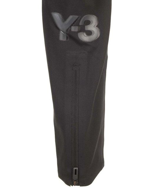 Y-3 Gray Logo Printed Running Leggings for men