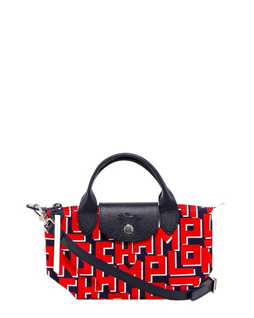 Longchamp Red Le Pliage Xs Top-handle Bag