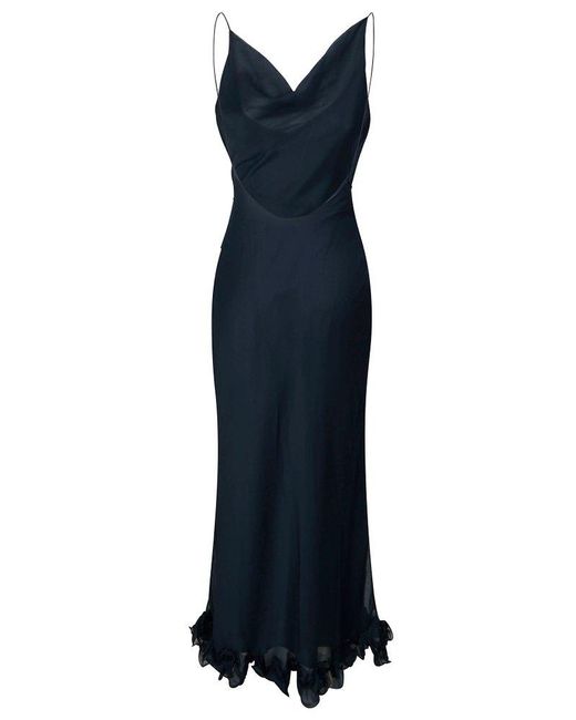 ROTATE BIRGER CHRISTENSEN Blue Long Dress