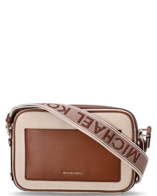 Michael Kors Brown Maeve Large Crossbody Bag