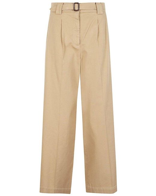 Weekend by Maxmara Natural Wide-fit Belted Trousers