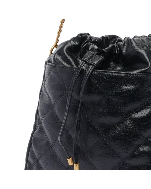 Liu Jo Black Top Drawstring Bucket Bag
