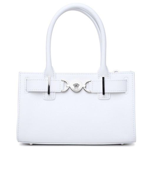 Versace White Small 'Medusa '95' Leather Bag
