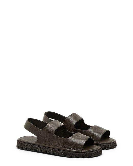 Marsèll Black Sanpomice Open-toe Sandals for men