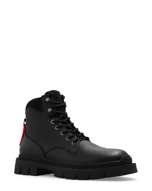 DIESEL Black ‘D-Troit Bt’ Boots for men
