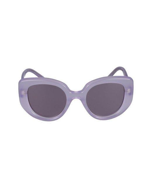 Loewe Purple Round Frame Sunglasses