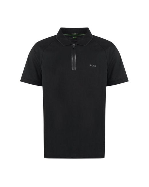 Boss Black Stretch Cotton Short Sleeve Polo Shirt for men