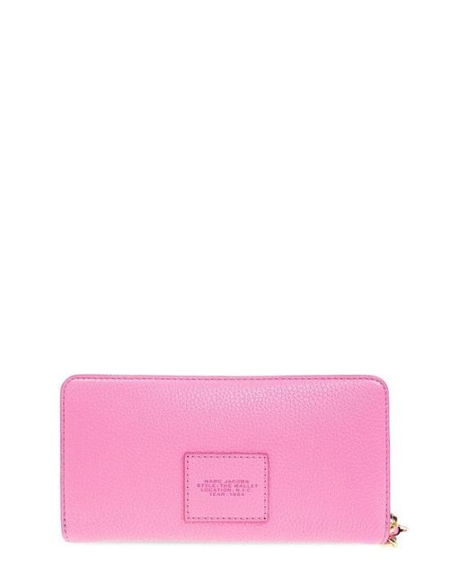 Marc Jacobs Pink Continental Zipped Wallet