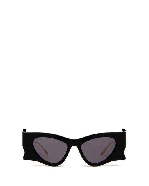 Gucci Black Geometric Frame Sunglasses