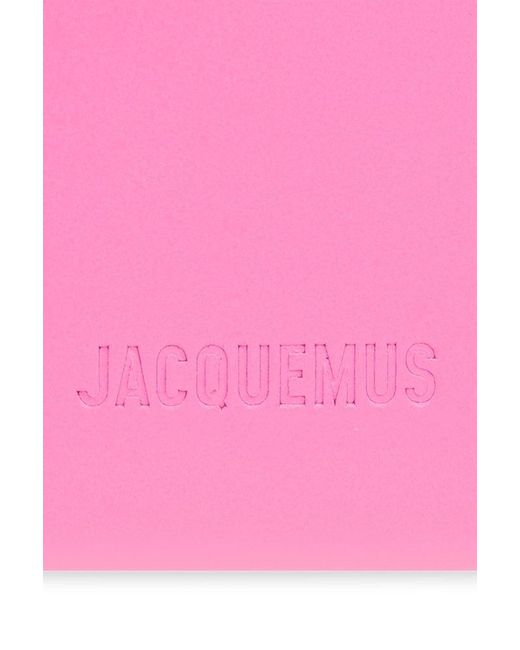 Jacquemus Pink Leather Card Case