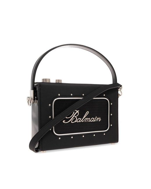 Balmain Black 'radio' Shoulder Bag,