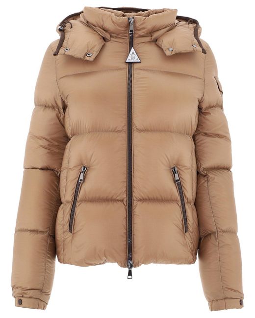 Moncler Brown Fourmi Hooded Down Jacket