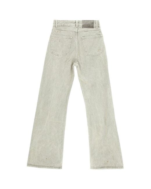 Our Legacy White High-waist Boot Cut Jeans