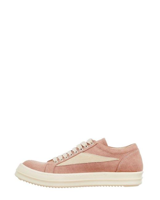 Rick Owens Pink Lido Vintage Sneakers for men