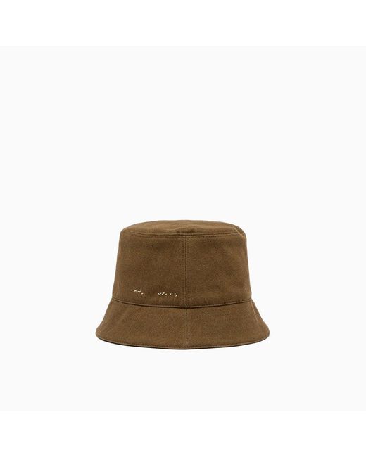 Marni Brown Logo Embroidered Bucket Hat for men