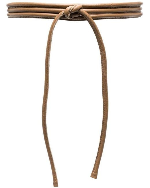 FURLING BY GIANI Brown Belts Camel Wrap