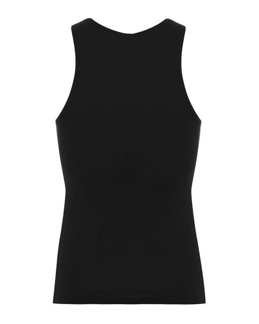 Tom Ford Black Tank Top With Logo for men