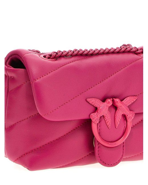 Pinko Pink Love Puff Baby Crossbody Bags
