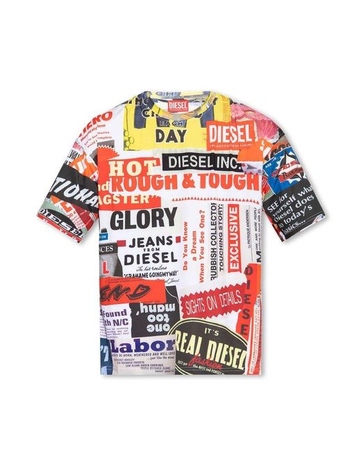 DIESEL Red '45th Anniversary' Limited Edition T-shirt, for men
