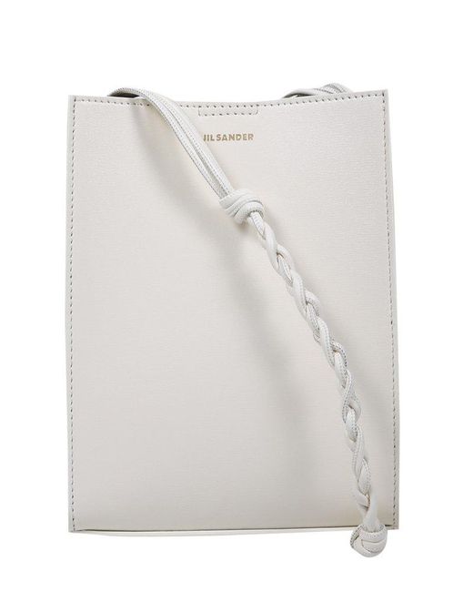 Jil Sander White Tangle Small Shoulder Bag