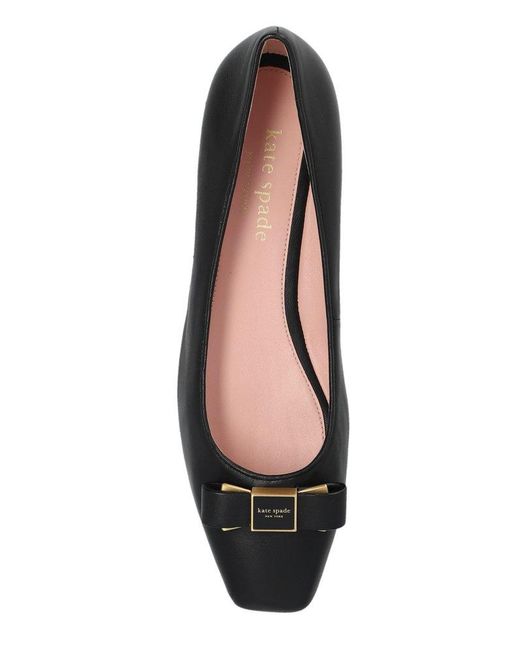 Kate Spade Black Bow Detail Ballet Flats