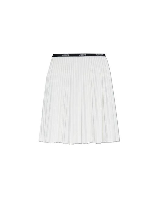 Lacoste White Pleated Skirt