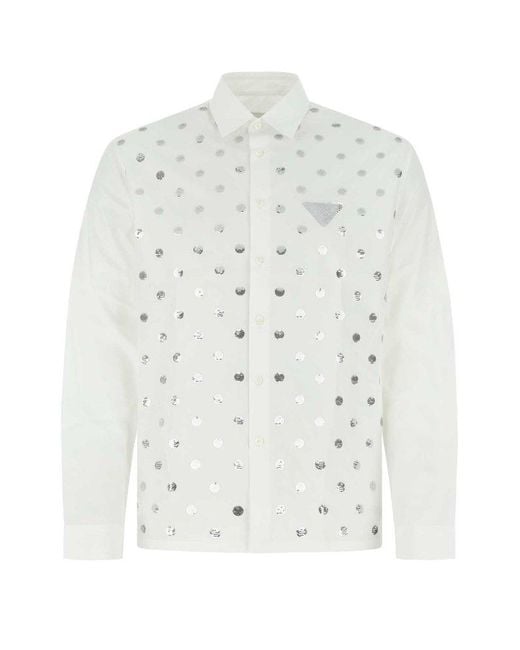 Prada Camicia in White for Men