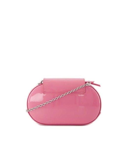 Vivienne Westwood Pink Jonny Heart Flap Zipped Crossbody Bag