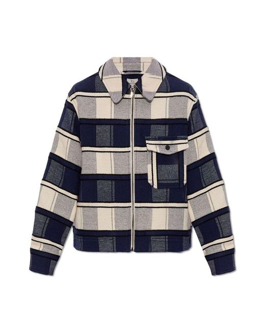 Woolrich Blue Checked Jacket,