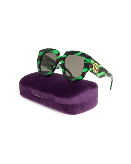 Gucci Green Sunglasses,