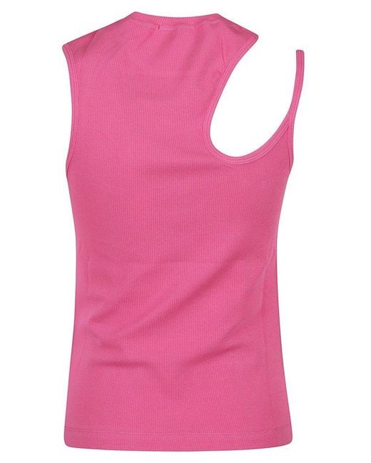 hinnominate Pink Asymmetric Tank Top