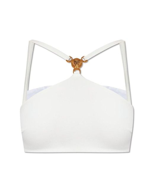 Versace White Swimsuit Top