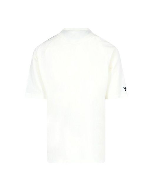 Y-3 White '3 Stripes' T-shirt