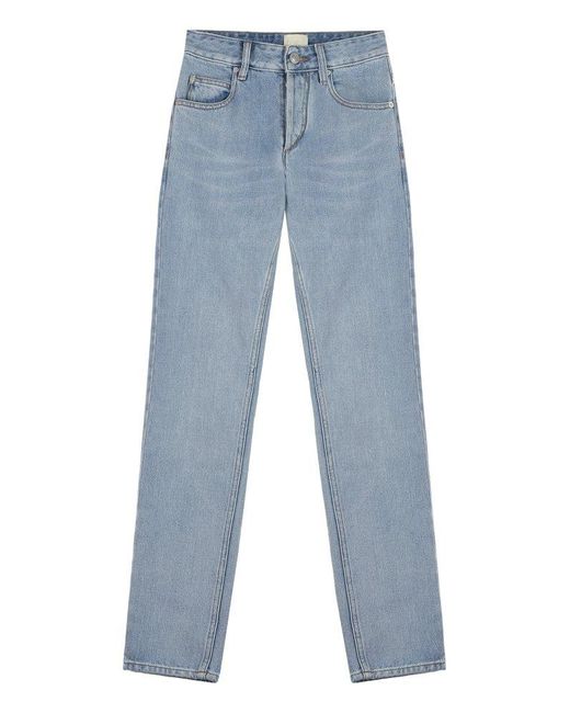Isabel Marant Blue Jiliana High-rise Skinny-fit Jeans