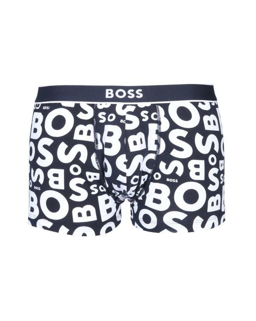 Blue BOSS by HUGO BOSS Five-pack Of Stretch-cotton Trunks With Logo Waistbands in Light Blue Mens Underwear BOSS by HUGO BOSS Underwear for Men 