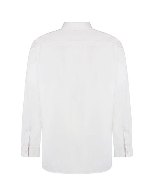 Acne White Cotton Shirt for men