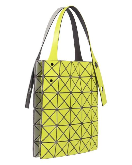 Bao Bao Issey Miyake Yellow Lucent Small Top Handle Bag