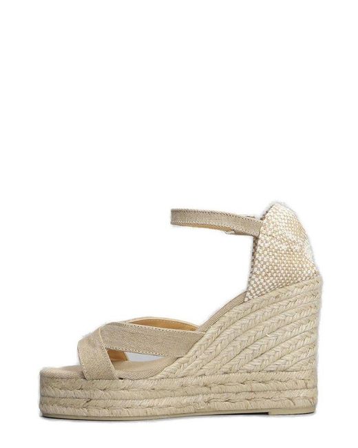Castaner Natural Bruna Wedge Espadrille Sandals