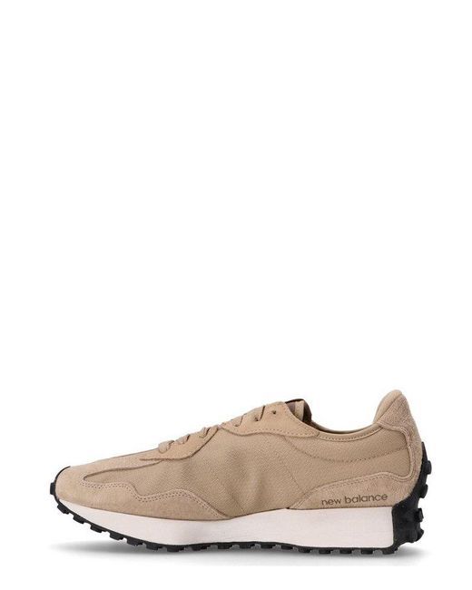New Balance Brown 327 Lace-Up Sneakers for men