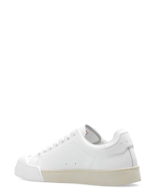 Marni White Dada Bumper Lace-Up Sneakers
