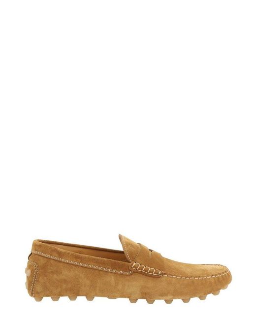 Tod's Brown Gommino Slip-On Loafers for men