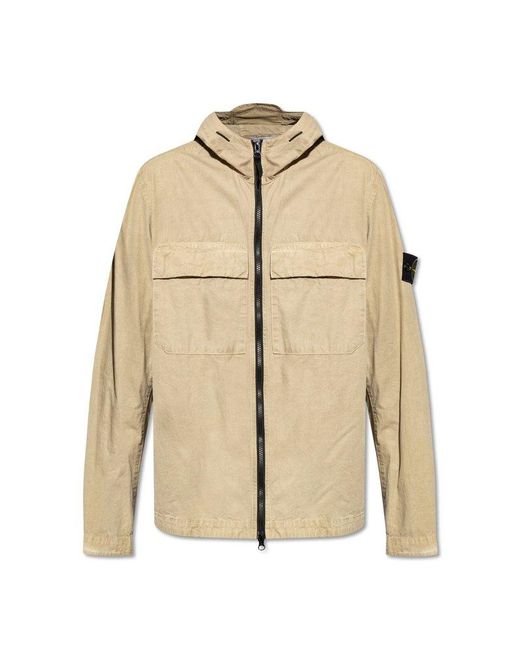 Stone Island Natural Hooded Jacket, for men