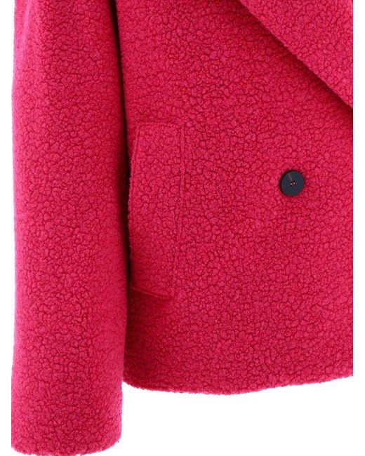 Harris Wharf London Pink Boucle Jacket