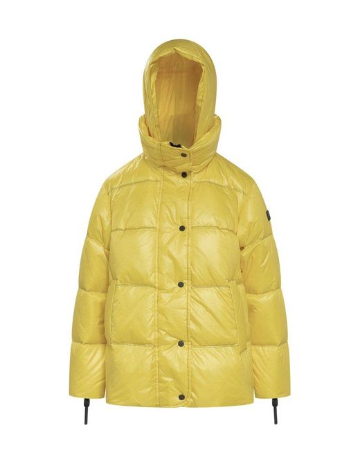 Peuterey Biglow Button-up Puffer Jacket in Yellow | Lyst