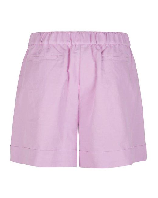 Pinko Purple Primula Belted Shorts