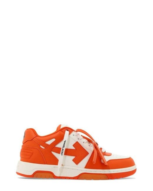 Off-White c/o Virgil Abloh Orange Out Of Office Lace-up Sneakers for men